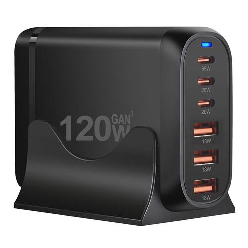 热销PD120W多功能充电器120W大功率PD快充多口PD手机电脑充电器