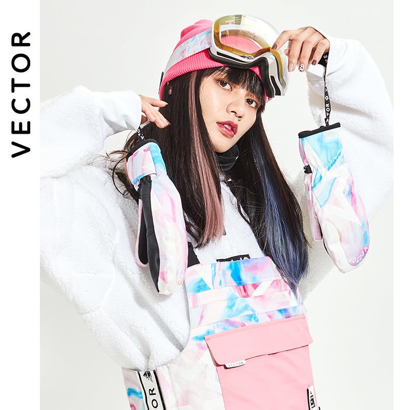 VECTOR新款滑雪手套男女防水加厚单双板内分指内五指保暖滑雪手套