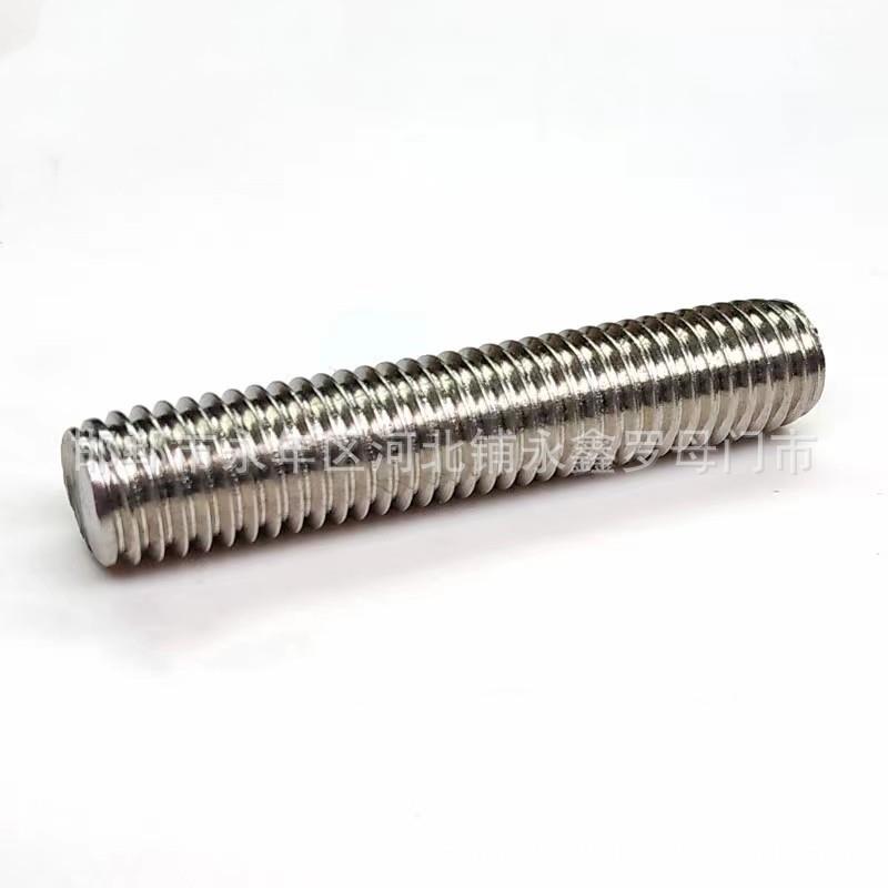 304不锈钢1米丝杆 M20螺柱M22牙条M24*1000丝杠 M30M33M36全螺纹