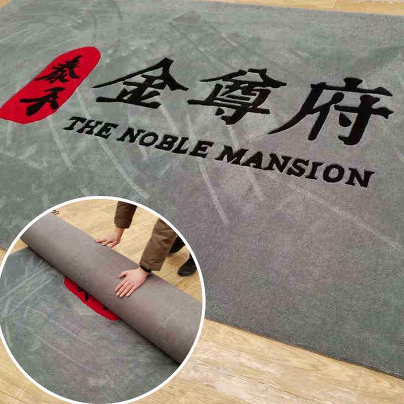 腈纶混纺地毯家用大面积满铺客厅地毯垫加厚防滑吸水脚垫轻奢地垫
