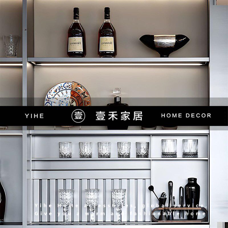 橱柜酒具柜装饰品l样板间摆件软装展厅酒杯酒柜搭配售楼处现代客