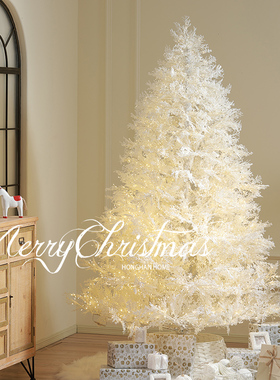 白色圣诞树简约圣诞节橱窗装u饰场景布置纯pe圣诞树家用ins圣诞树