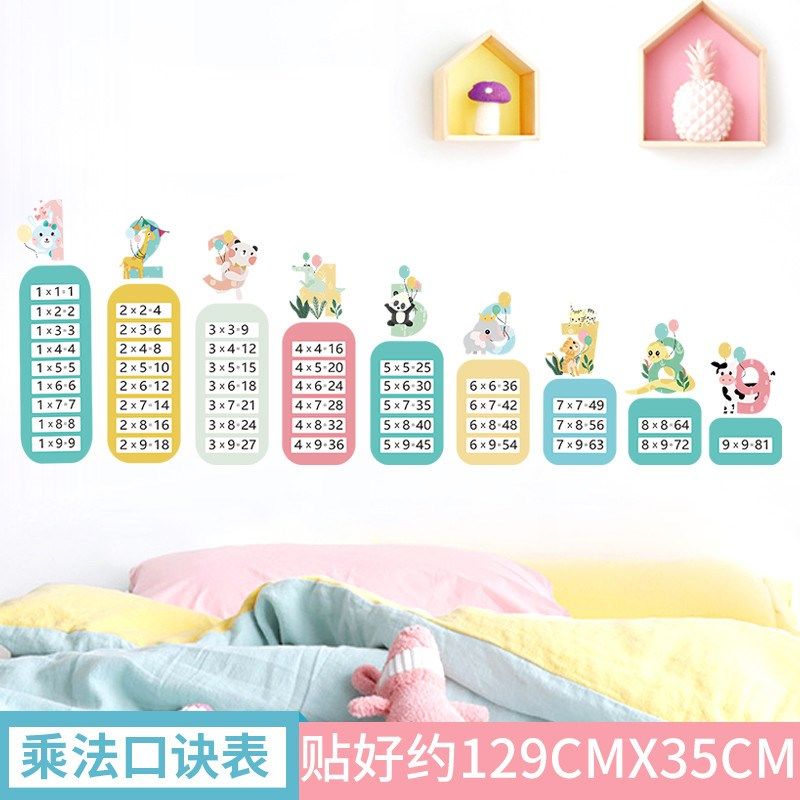 身高墙贴儿童房间布置q卡通幼儿园墙面装饰贴画可高尺贴纸量身新