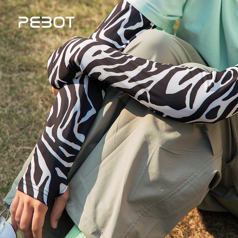 PEBOcT2025年新款防蚊防晒冰袖套骑车开车护臂手套一体冰袖