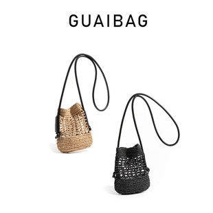 小众设计包包女2024新t款法式质感草编包流行斜挎沙滩包镂空手机