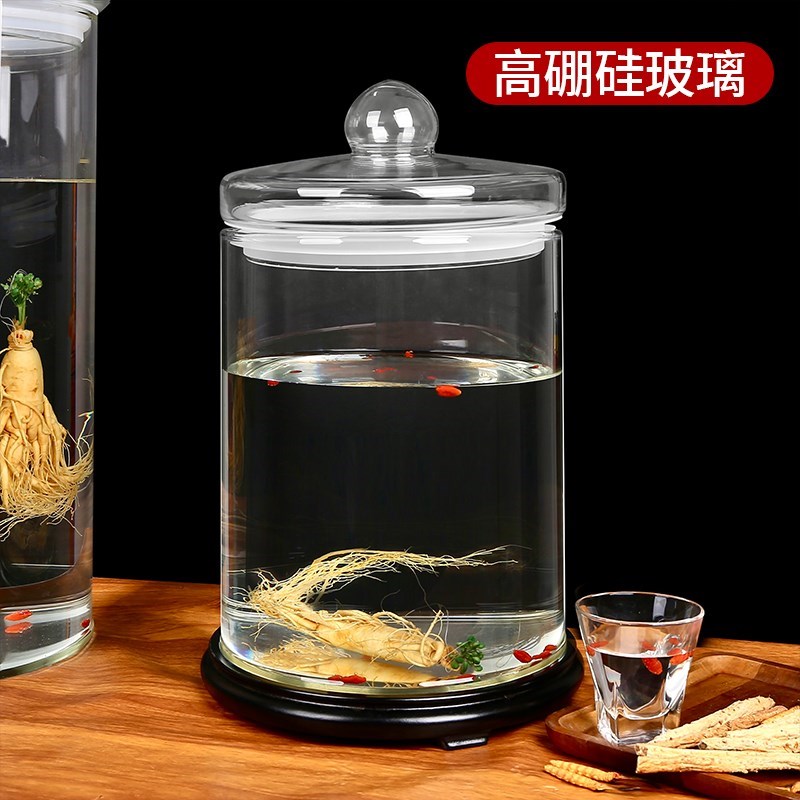 大口径加厚泡酒瓶玻璃瓶100斤大酒E缸酒坛高1.3米1.6米泡酒瓶