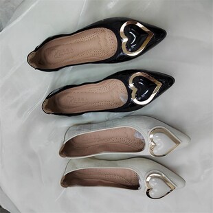 尖头平底a单鞋女2025春新款韩版浅口时尚百搭晚晚风温柔鞋软底瓢