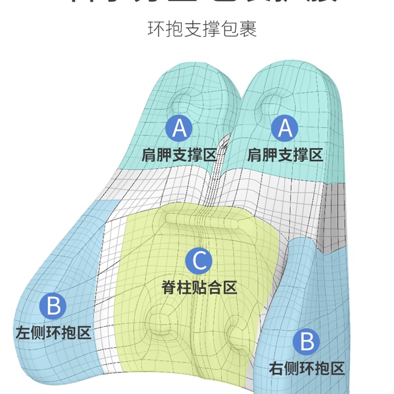 办公室座椅护腰靠垫久坐孕妇腰枕腰垫椅子靠背垫车用记Y忆棉靠枕
