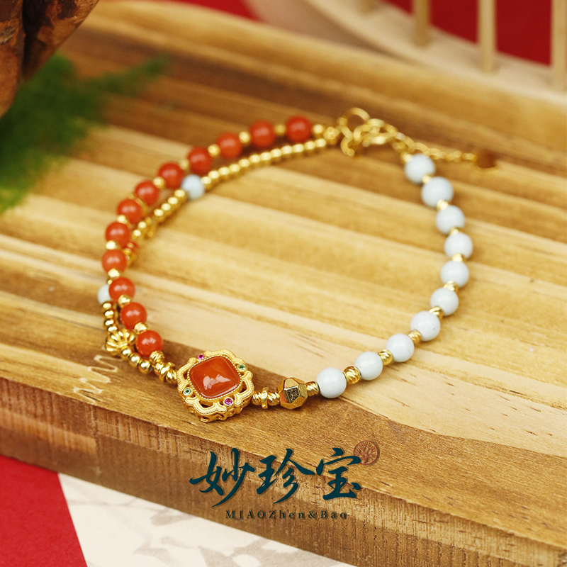 MIAOZhen&Bao天然红珊瑚手链