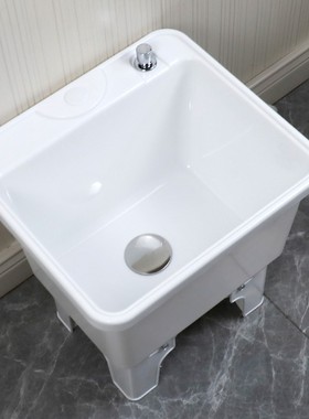 拖把池阳台c塑料拖布池洗地盆卫生间台控移动水池槽灰色家用落地