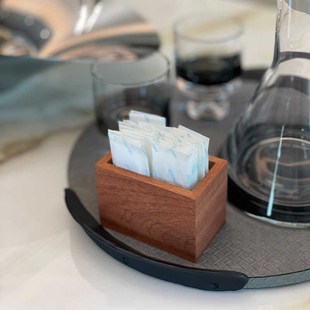 实木牙签a盒定制牙签筒酒店餐厅日式 餐馆木质桌面棉签牙线收纳盒