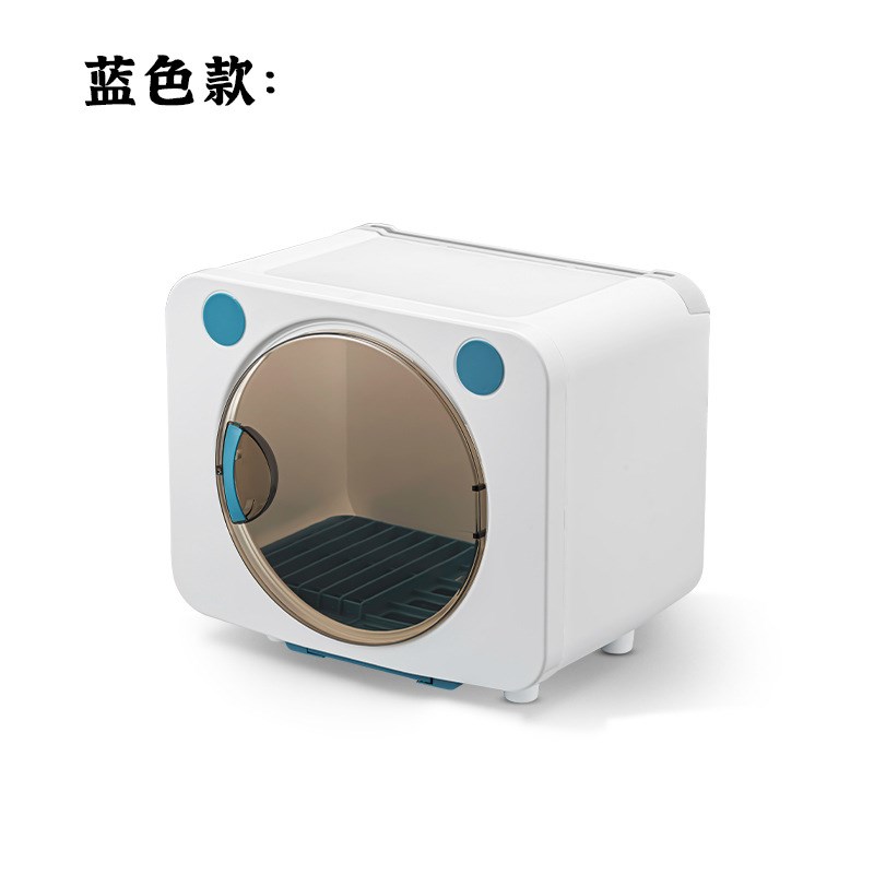 厨房沥水碗柜碗盘收纳r置物柜餐具橱柜碗架小型家用碗筷收纳盒