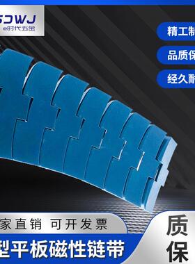 1060塑料链板重型磁性链板83.8宽转弯输送链输送机传动传送链条