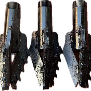 打井机钻头 两叶三叶五叶合金 钻井小型家用钻头泥沙层钻头三翼