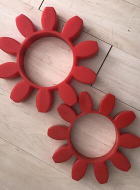 国产替代KTR ROTEX GR65弹性体外135内径68厚26缓冲梅花胶垫圈8瓣