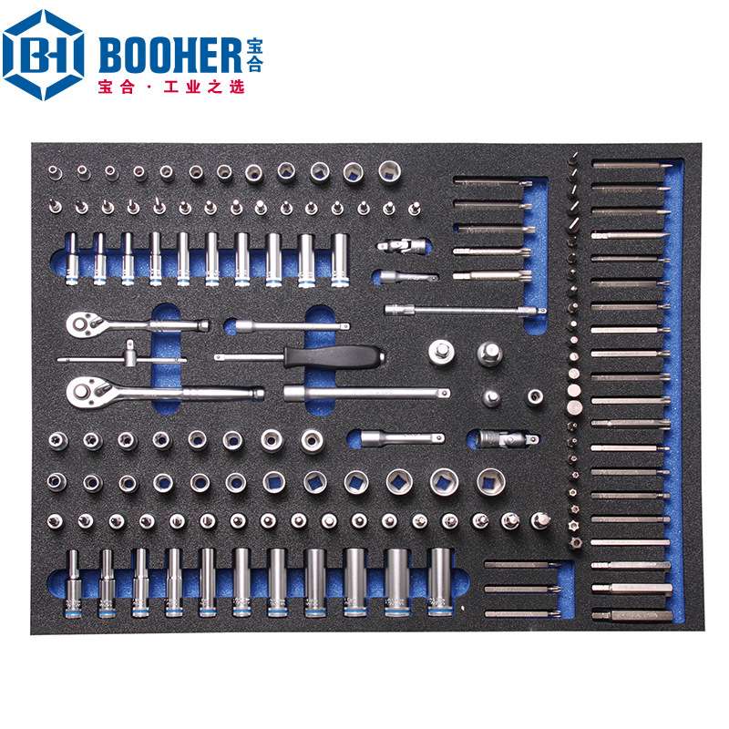 宝合Booher 1803341 152件6.3+10mm系列套筒组套家用组合工具
