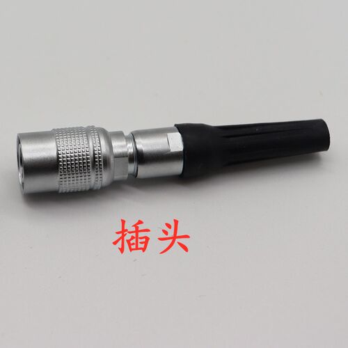YC8航空插头插座2-3针4-5孔6-7芯连接器M10穿墙弯针PCB焊板式航插