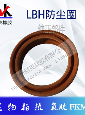 LBH/DH胶氟胶(FKM)防尘密封圈液压轴孔两用内径11.2~240规格齐全
