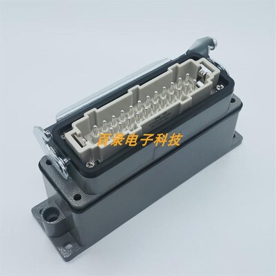 24针重载连接器 YUDO 24芯热流道接线盒DME 模具插头 哈丁HARTING
