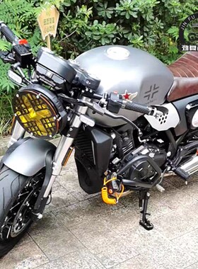 适用于赛科龙机车RE3复古咖啡分离式车把宗申250铝合金圆形车把镜