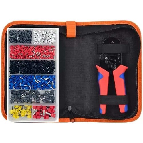 Ferrule Crimping Tool Kit Set, Wire Crimper Pliers for Awg23