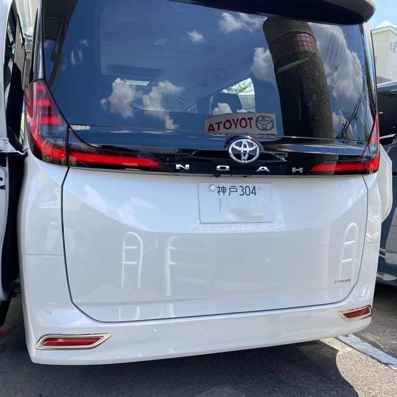 跨境适用22款NOAH车尾雾灯灯改装专用NOAH304不锈钢后射灯饰条