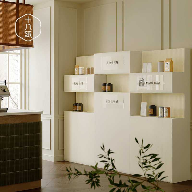 十八纸屏风隔断琴格纸墙办公家具隔板商用围栏置物架展示架储物架