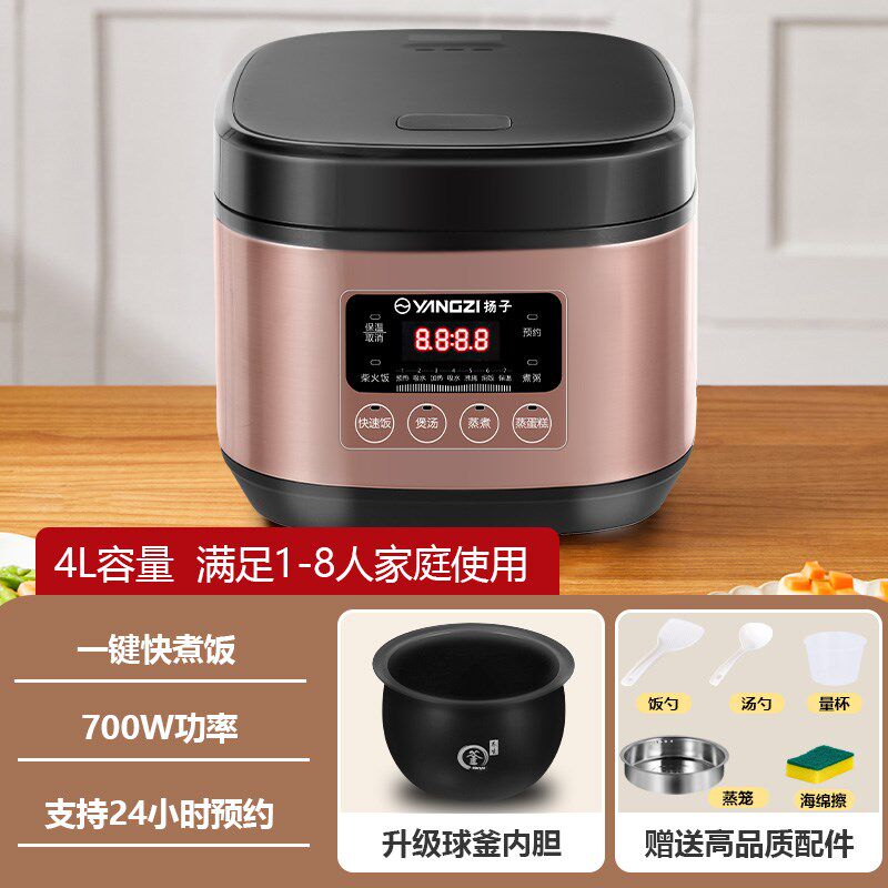 扬子电饭煲家用多功能釜胆煮饭锅快煮定时预约2一8人电饭锅X3L4L5