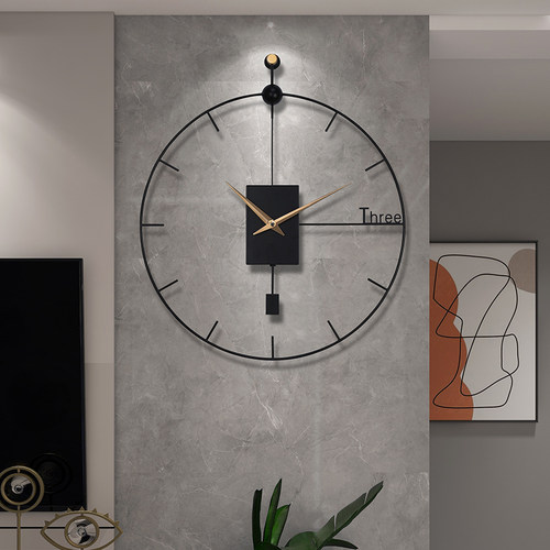 时钟挂钟客厅挂墙20o22新款现代简约装饰挂表个性时尚家用高档钟