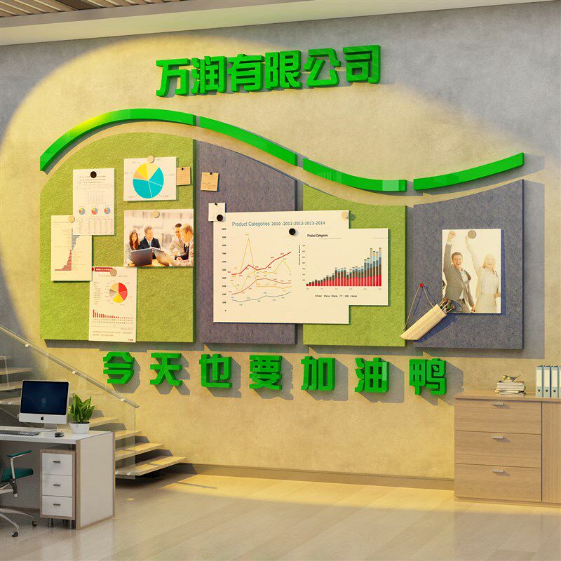 毛毡板公告栏员工风T采展示照z片办室墙面装饰司企业文化团队宣传