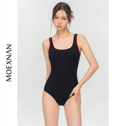 泳衣女新款连体三角游泳衣度假小胸F显瘦泡温泉游泳馆高级感竞速