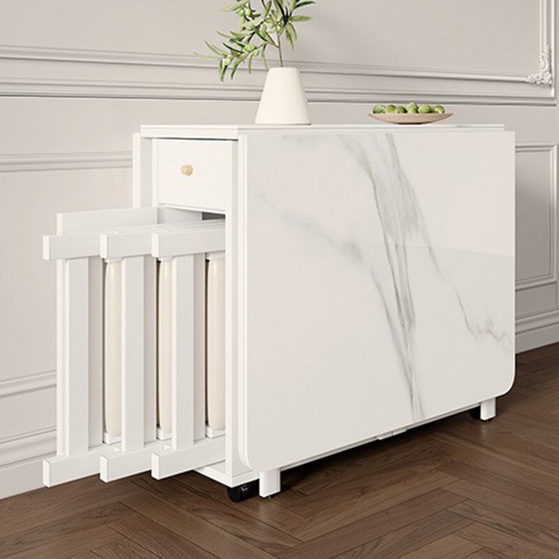 岩板餐桌2024新款小户型家用现代简约奶油风伸缩长方形吃饭折叠桌,住宅家具,岩板餐桌,淘宝优惠券,粉丝福利购,淘宝优惠卷