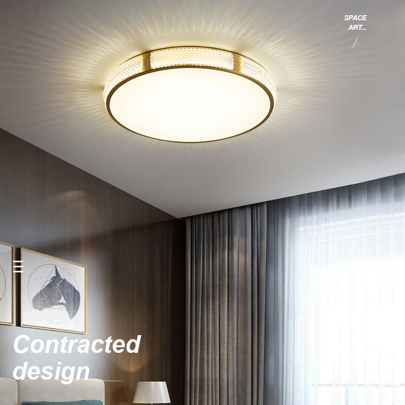 超薄led全铜吸顶灯卧室灯w卫生间过道玄关美式吸顶灯客厅灯阳台灯