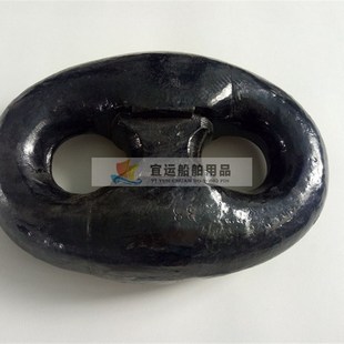 高强度锻打12.5 卸扣锚链扣船用锚链连接扣肯特接圈接 m56MM肯特式
