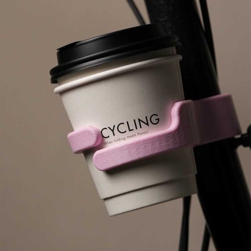 适用brompton小布折叠自行车配件改装咖啡杯奶茶杯架车载支架