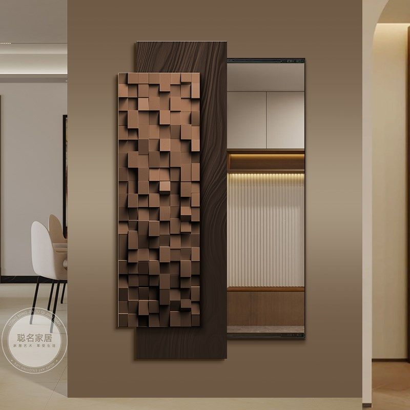 极简艺术隐形全身镜可推拉隐藏式镜子试衣镜壁挂画卧室家用穿衣镜,家居饰品,现代装饰画,淘宝优惠券,粉丝福利购,淘宝优惠卷