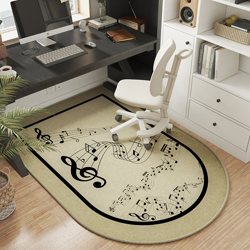 书房地毯椅子地垫滑轮转椅垫子书房E书桌学习办公椅防滑垫桌下脚