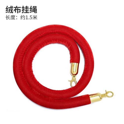 厂家礼宾杆红绒布挂绳绒绳麻绳不锈钢酒F店一米线迎宾杆柱1.5米2