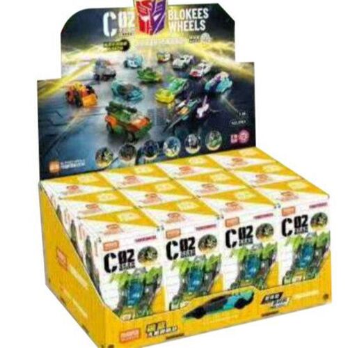 【少量】b布鲁可积木车变形金刚积木车第2弹C02雷霆竞速拼装车玩