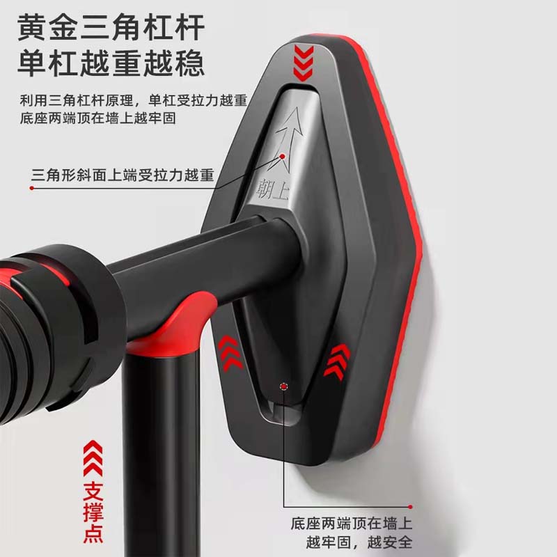 家用支撑杆单杠门上走道室内免打孔引体向上器材儿童成人健身吊杠
