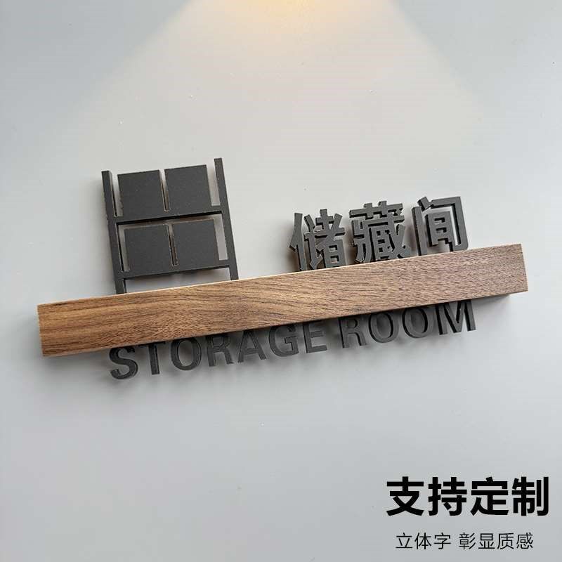 储藏室储存间储存室酒店宾馆办公室商场仓库标识牌分区牌区域操作
