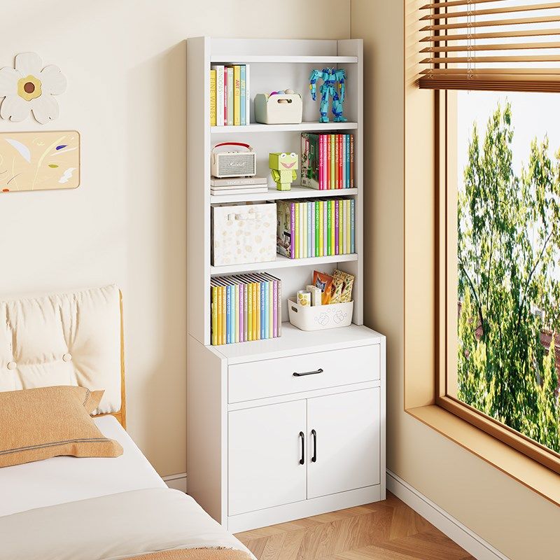 实木床头小窄柜书架储物架儿童书柜落地式储物架书桌墙储物柜,住宅家具,书架,淘宝优惠券,粉丝福利购,淘宝优惠卷