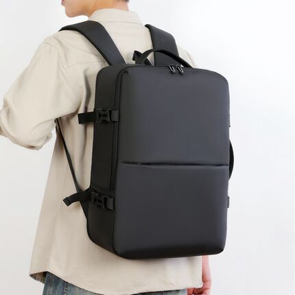 商务电脑背包双肩包男士多功能大容量14寸15.6寸笔记本出差旅行包