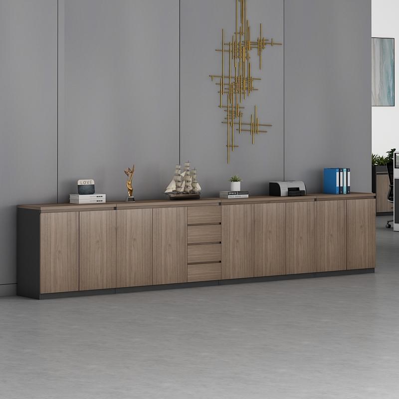 办公柜文件柜木质矮柜办公室储物柜茶水柜资料收纳落地柜隔断边柜