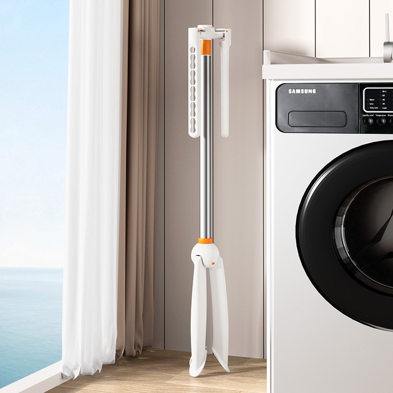 阳台晾衣神器折叠晒衣架迷你家用室内简易凉衣杆小型多功能晾晒架