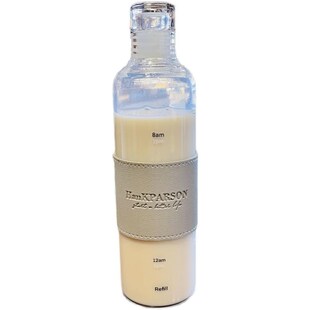 时间刻度玻璃g杯高硼提醒喝水网红大容量高颜值便携杯子男女风