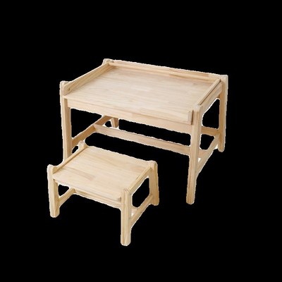 实木幼儿童活动室房间家具积木桌婴儿6个月以上1一3岁可升降桌椅