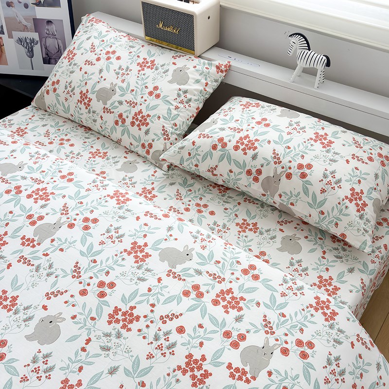 花兔被套单件全棉被罩150x200x230单人180x220x240cm双人宿舍