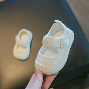 春夏宝宝鞋子女婴儿软底r学步鞋男0一1-2岁婴幼儿方口网面透气网