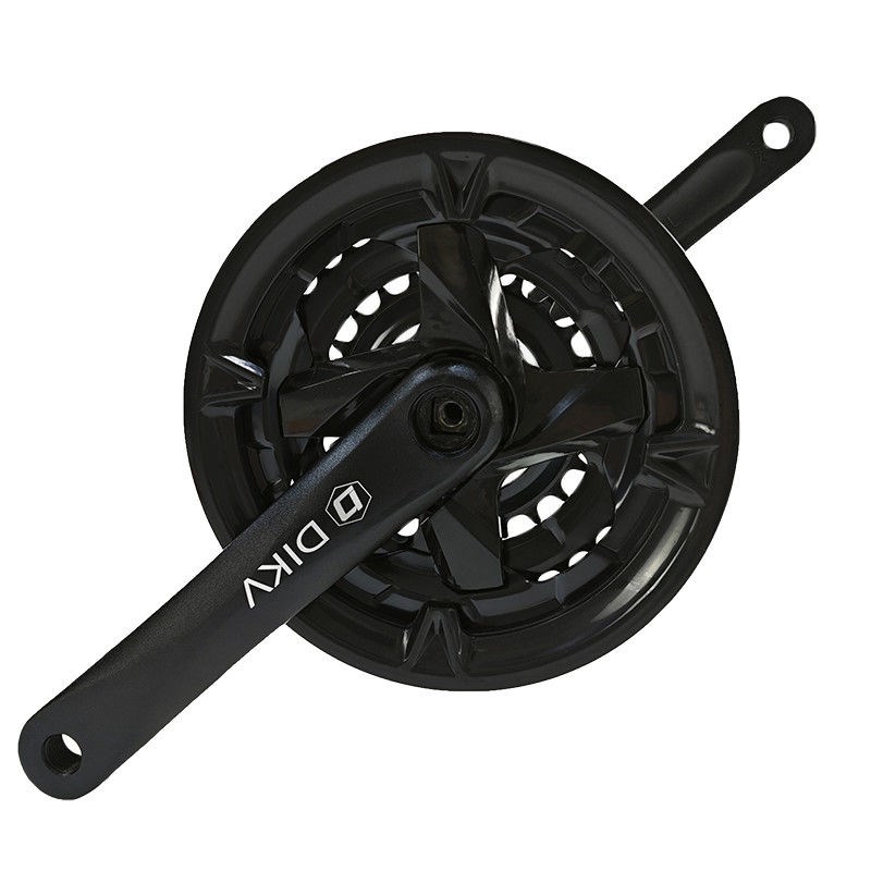 山地自行车牙盘前齿轮盘曲柄中轴脚踏套装24/27速配件42T48牙方孔